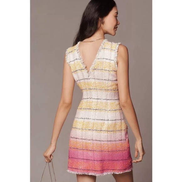 NWOT ANTRO Maeve Multicolor Tweed Mini Dress - Picture 3 of 13